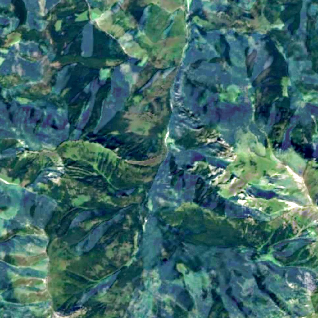 The ground above Jaskinia Mylna (Sentinel-2)