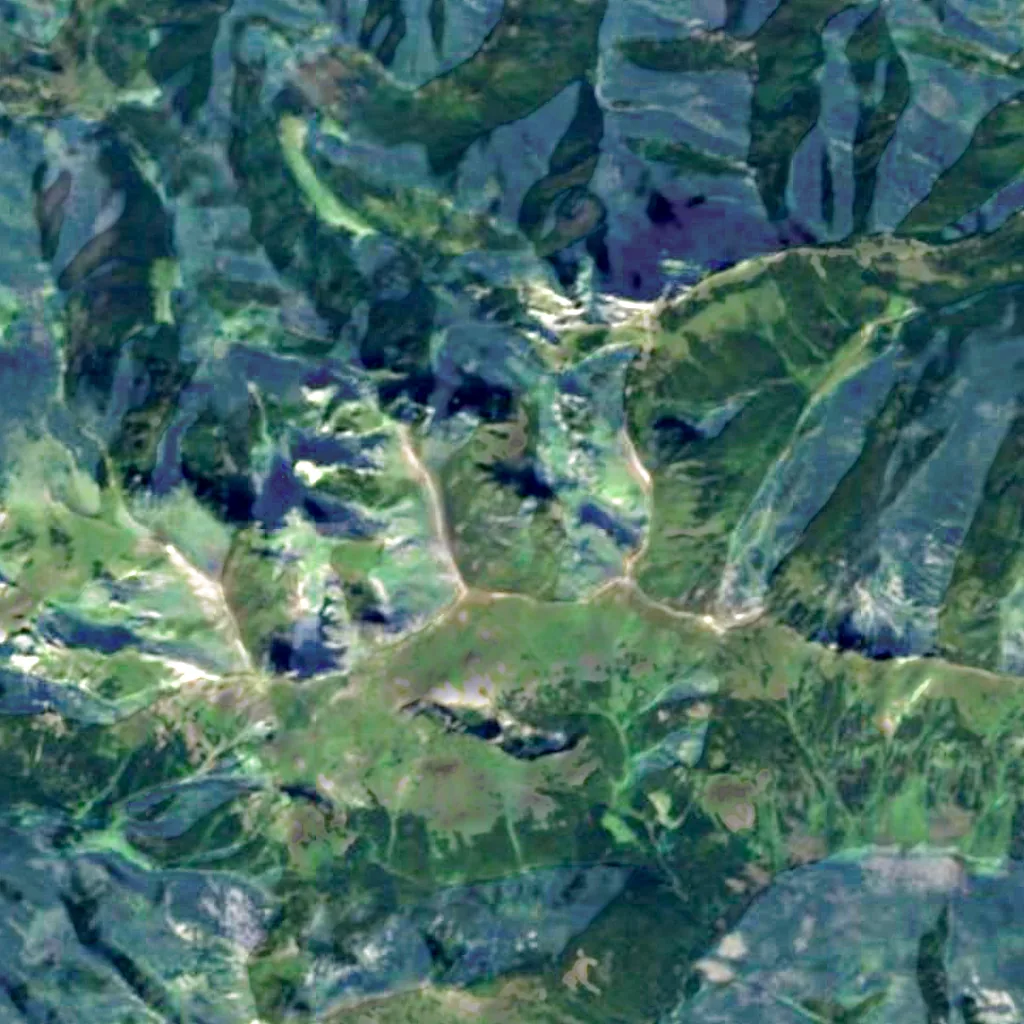The ground above Jaskinia Wielka Śnieżna (Sentinel-2)