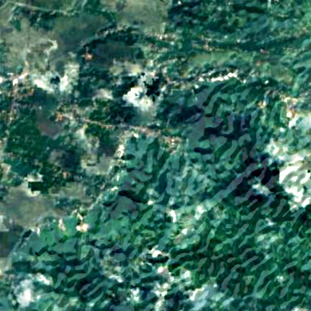 The ground above Jatijajar Cave (Sentinel-2)