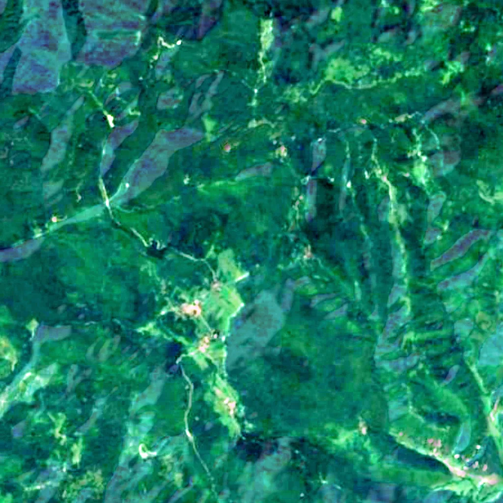 The ground above Jazovka (Sentinel-2)