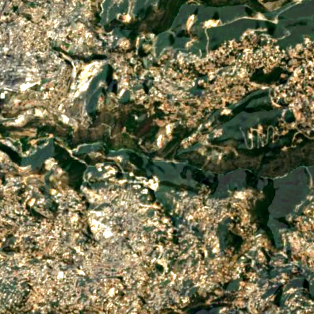 The ground above Jeita Grotto (Sentinel-2)