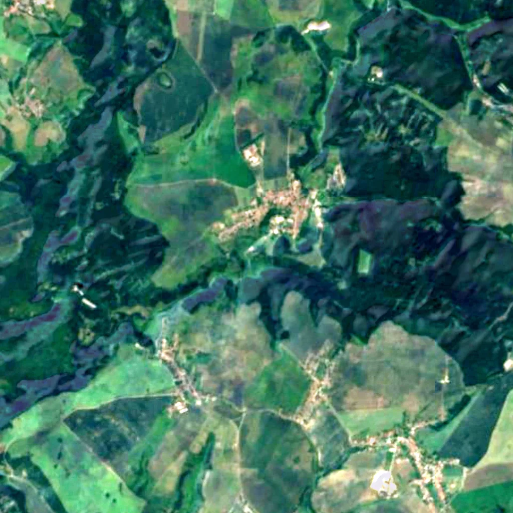 The ground above Jeskyně Balcarka (Sentinel-2)