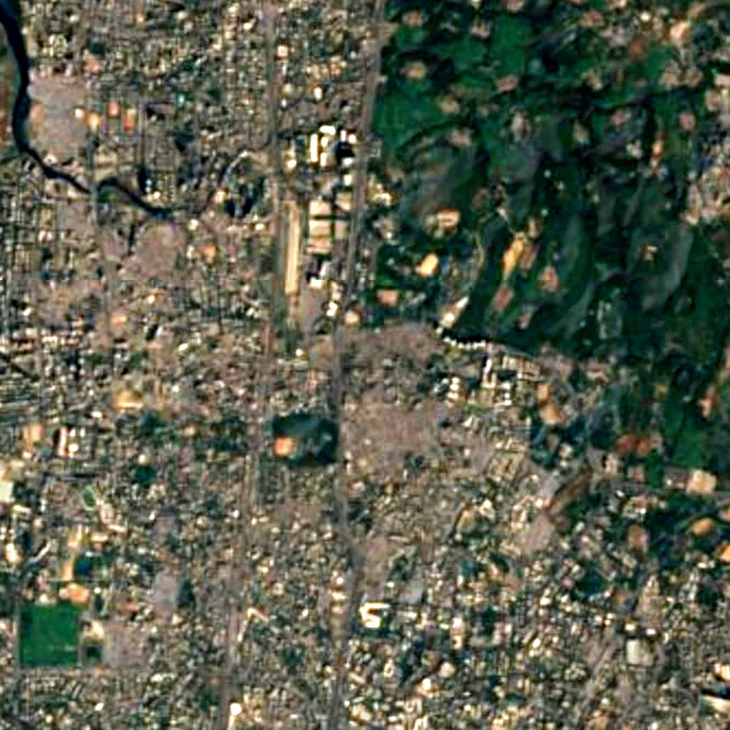 The ground above Jogeshwari Caves (Sentinel-2)