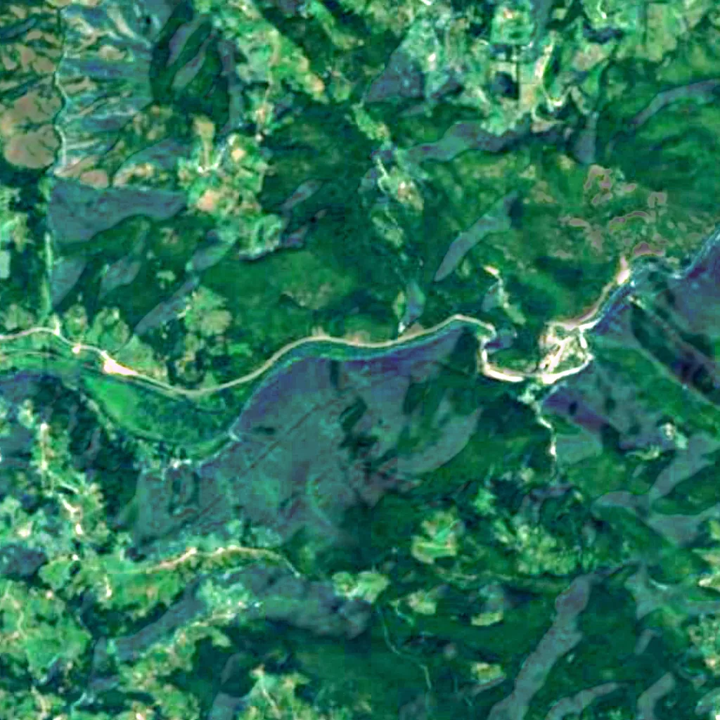 The ground above Kađenica (Sentinel-2)