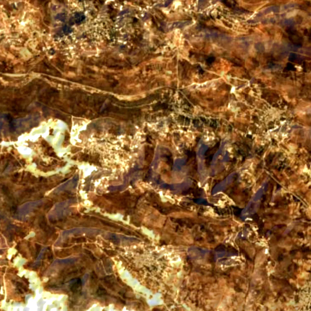 The ground above Kamin Hasif (Sentinel-2)