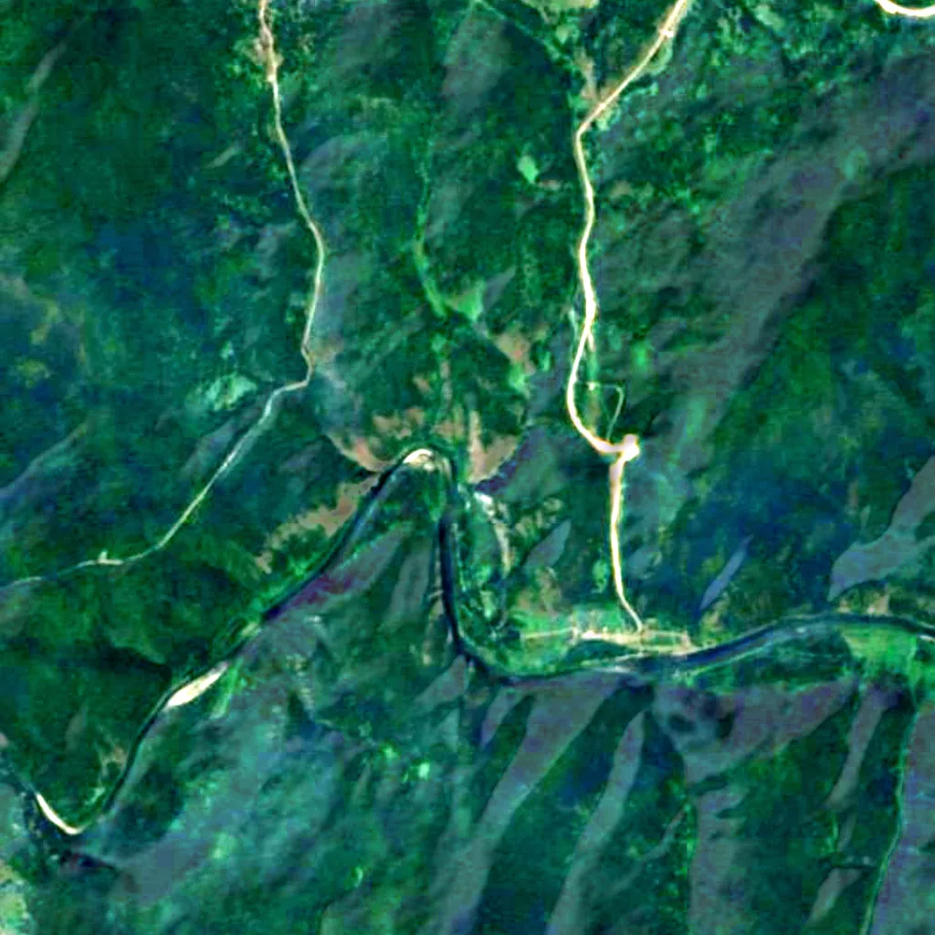 The ground above Kapova Cave (Sentinel-2)