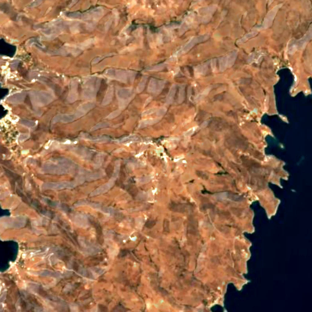 The ground above Katafyki Cave (Sentinel-2)