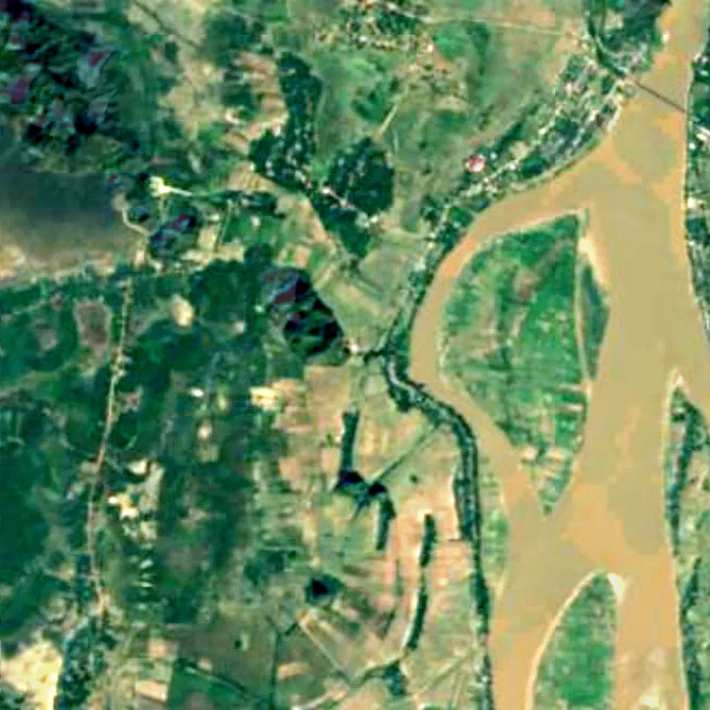 The ground above Kaw Goon Cave (Sentinel-2)