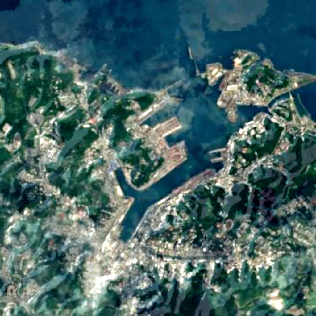 The ground above Keelung Fairy Cave (Sentinel-2)
