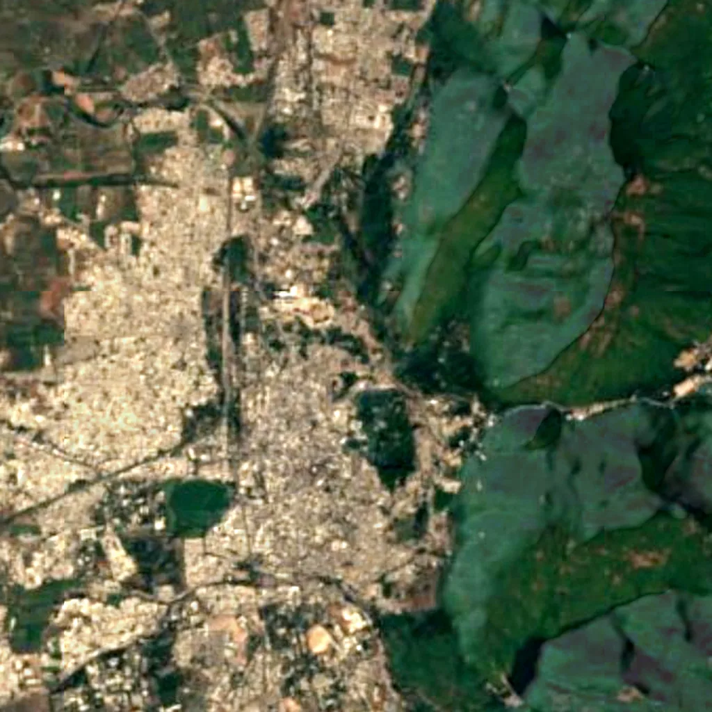 The ground above Khapra Kodiya Caves (Sentinel-2)