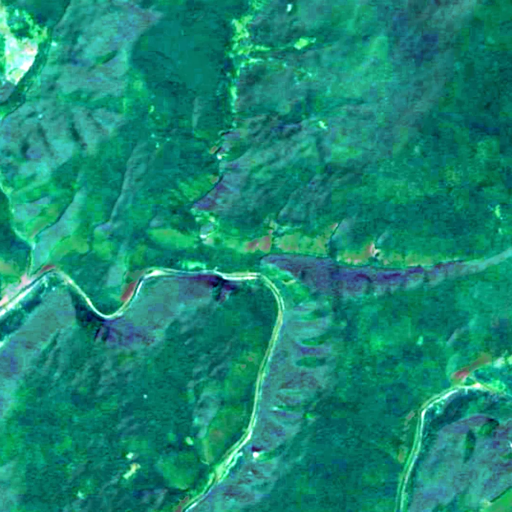 The ground above Kinderle Cave (Sentinel-2)