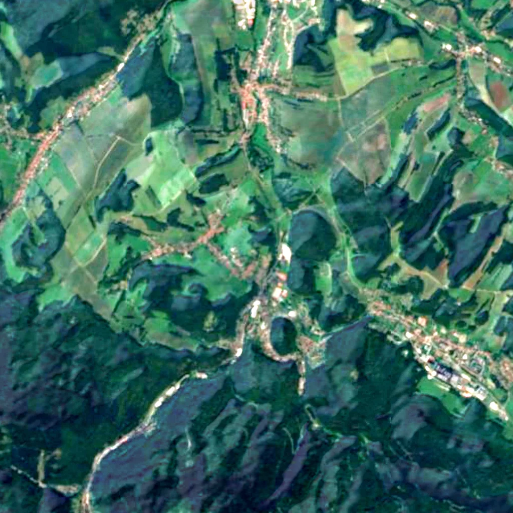 The ground above Kittelsthaler Tropfsteinhöhle (Sentinel-2)