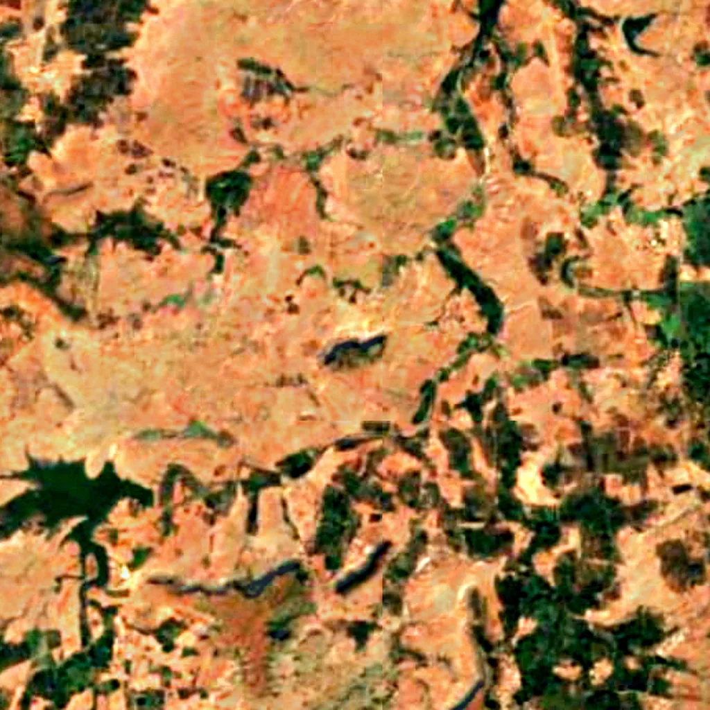 The ground above Kolvi Caves (Sentinel-2)