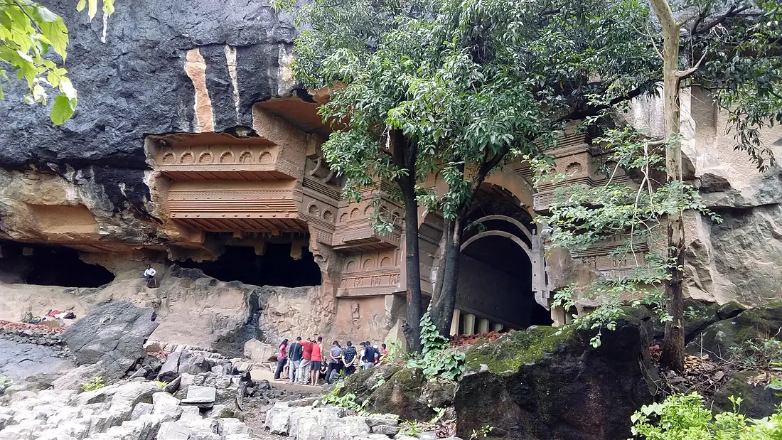 Archaic archtecture of Kondana caves