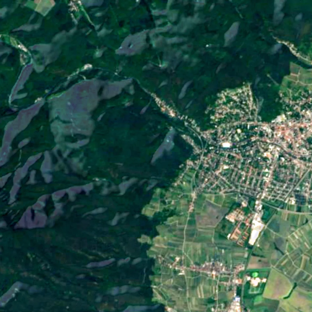 The ground above Königshöhle (Sentinel-2)