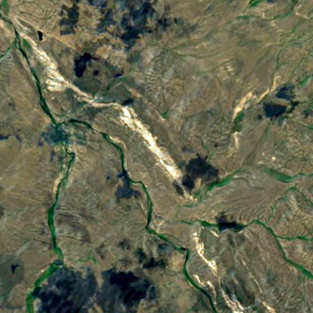 The ground above Konyr Aulie (Sentinel-2)