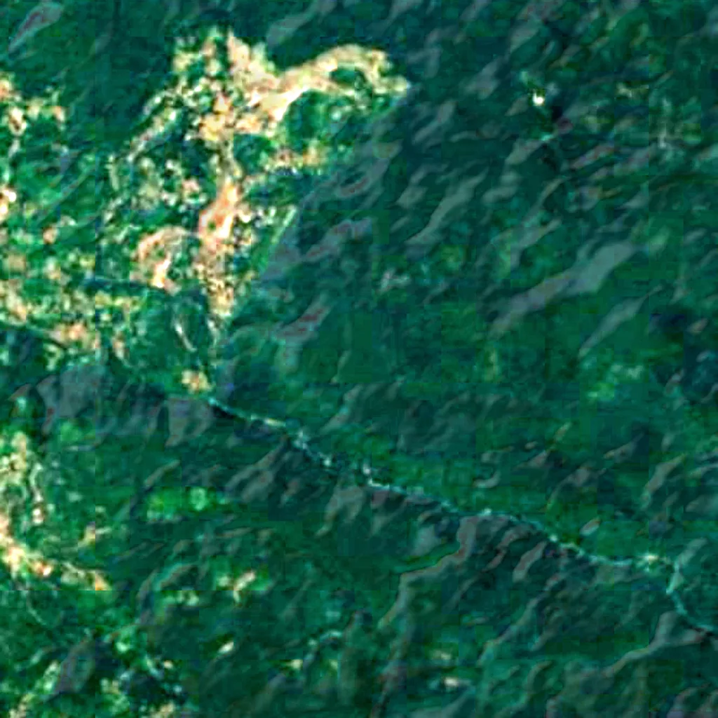 The ground above Kotumsar Cave (Sentinel-2)