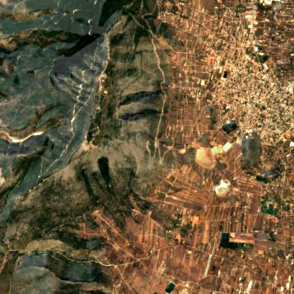 The ground above Koutouki Cave (Sentinel-2)