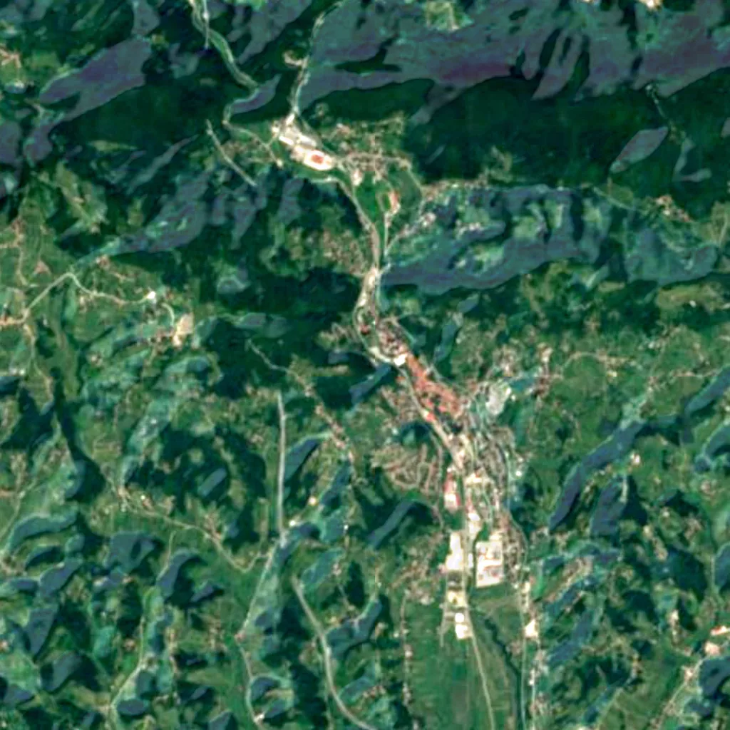 The ground above Krapina (Sentinel-2)
