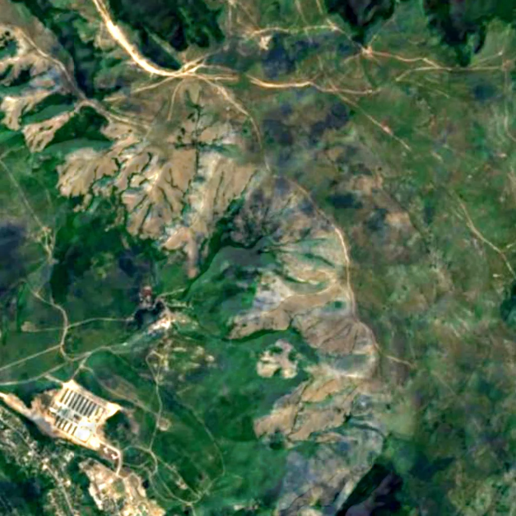 The ground above Kyzyl-Koba (Sentinel-2)