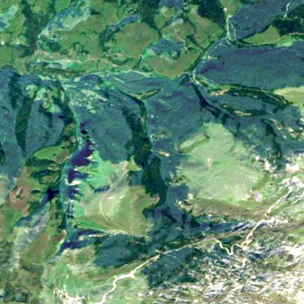The ground above La Verna cave (Sentinel-2)