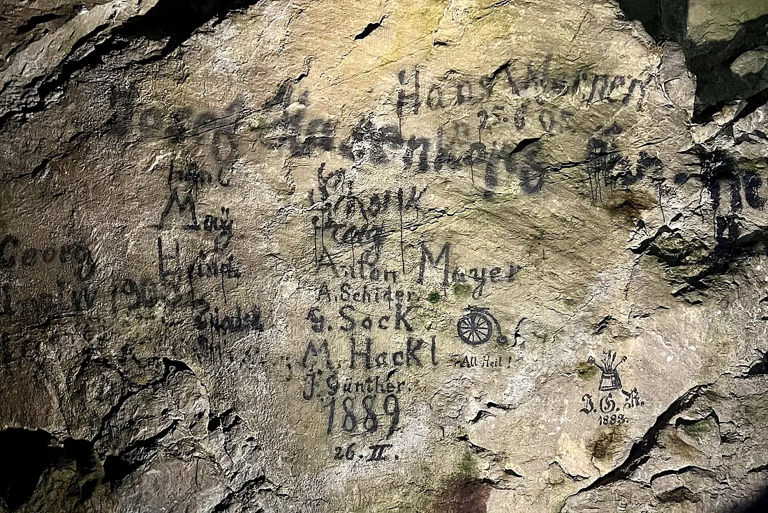 Inschriften Lamprechtshöhle 2