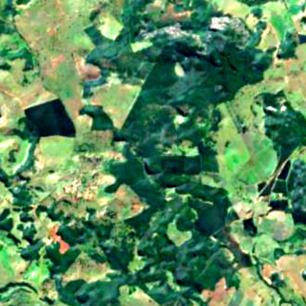 The ground above Lapa do Santo (Sentinel-2)
