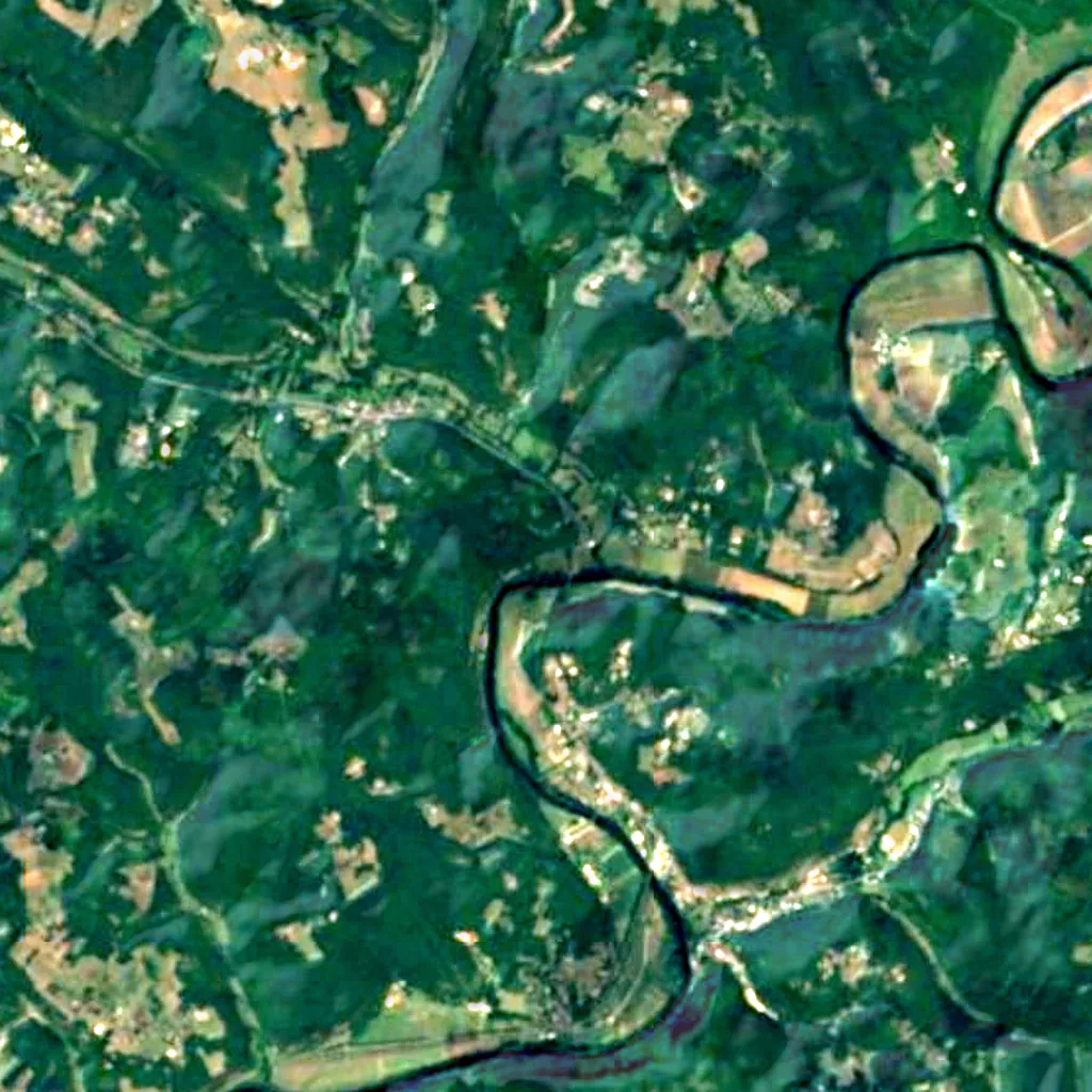 The ground above Laugerie-Haute (Sentinel-2)