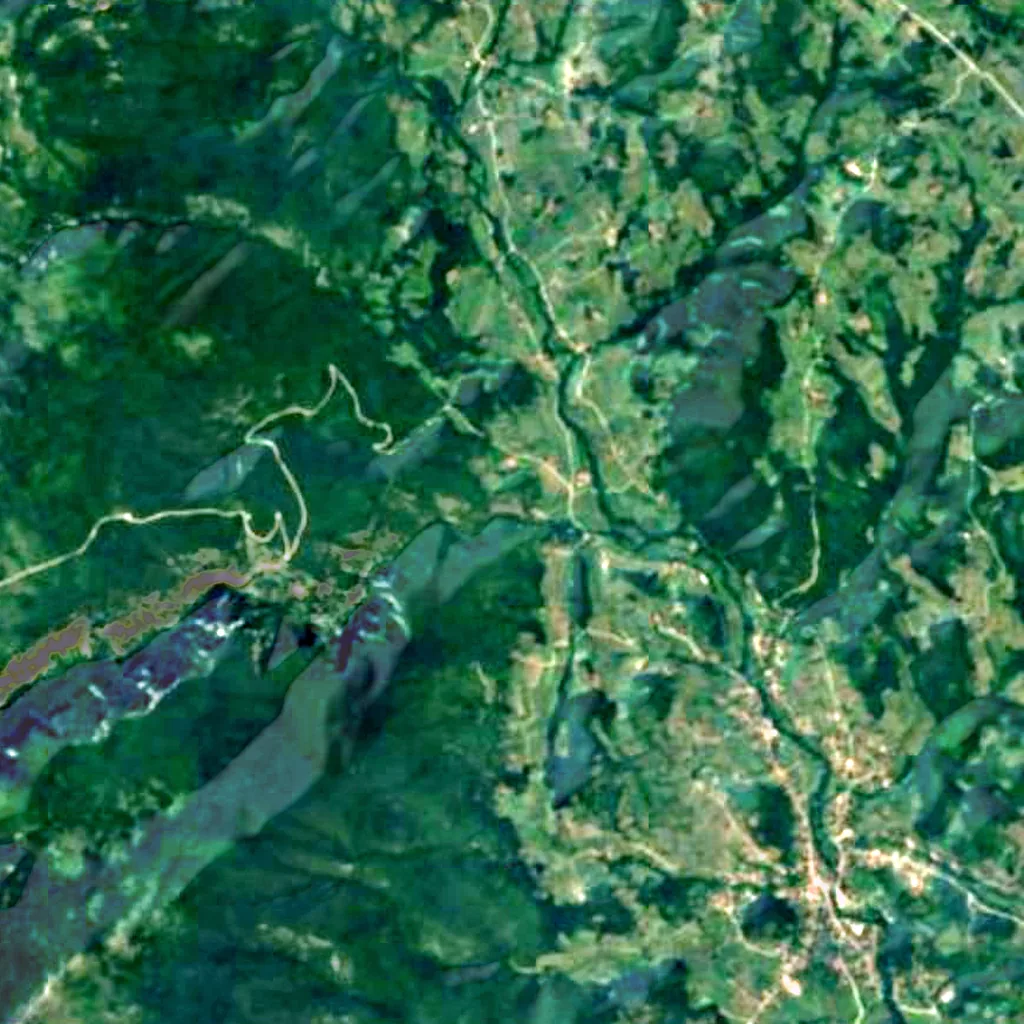 The ground above Lazar's Cave (Sentinel-2)