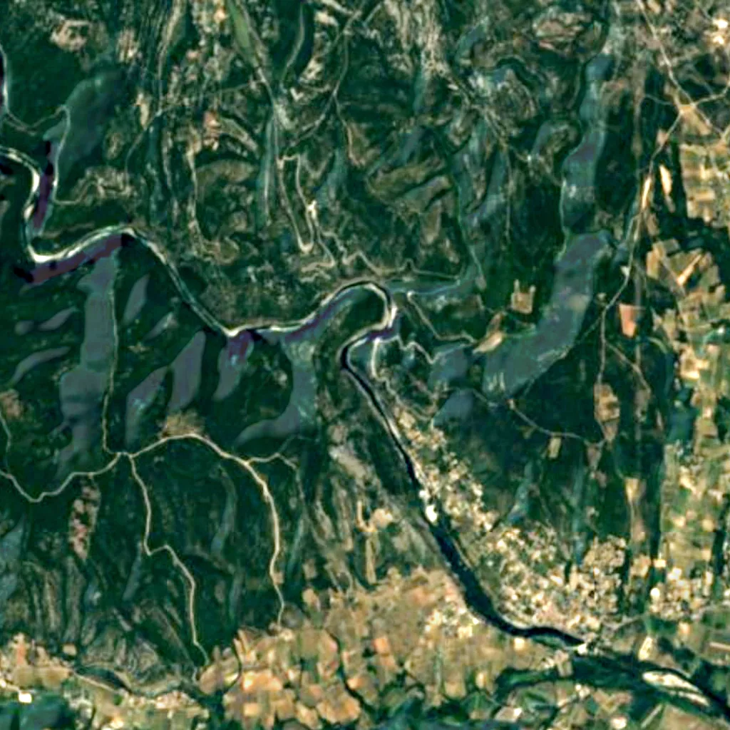The ground above Le Figuier Cave (Sentinel-2)