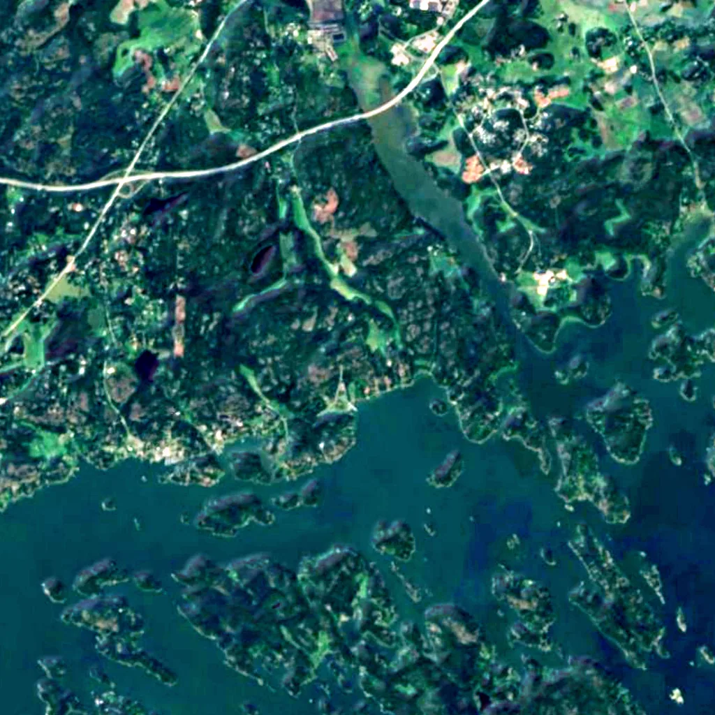 The ground above Lemminkäinen's Temple (Sentinel-2)