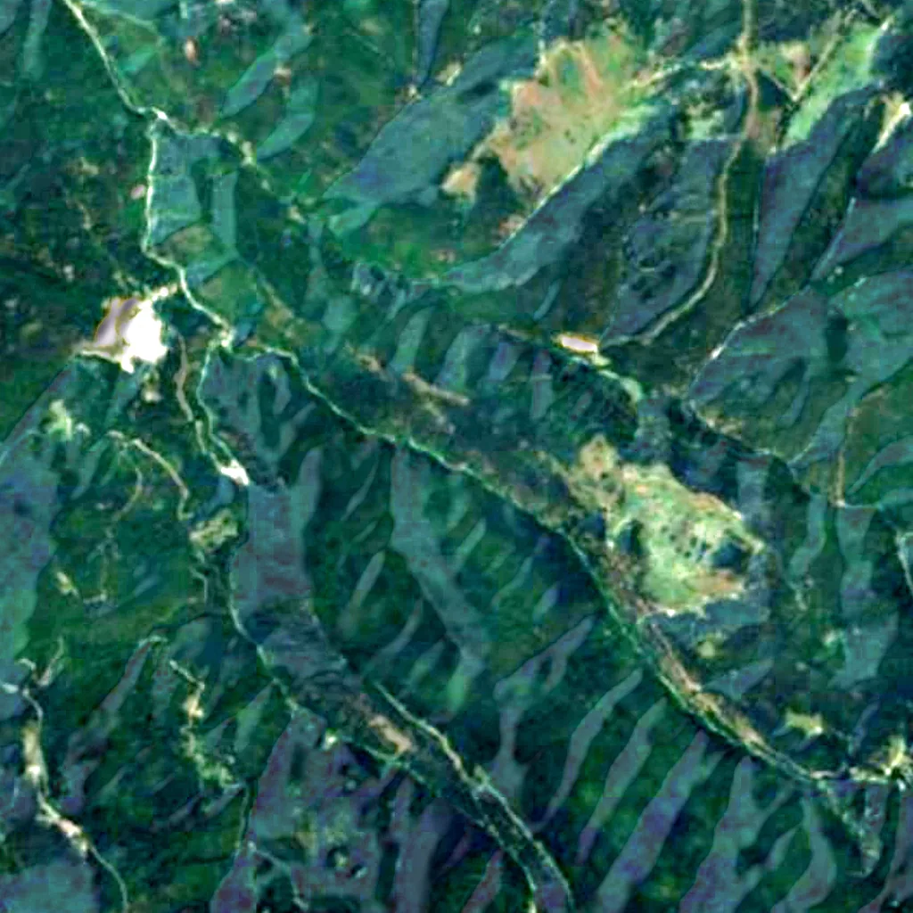 The ground above Lepenitsa cave (Sentinel-2)