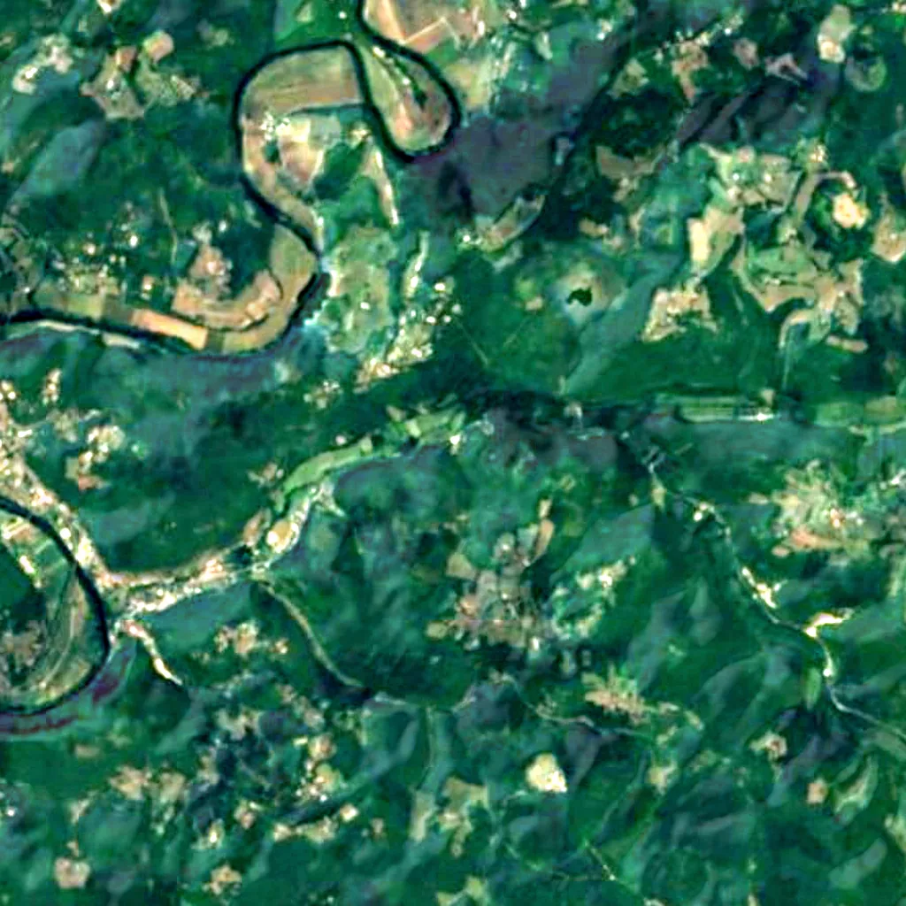 The ground above Les Combarelles (Sentinel-2)