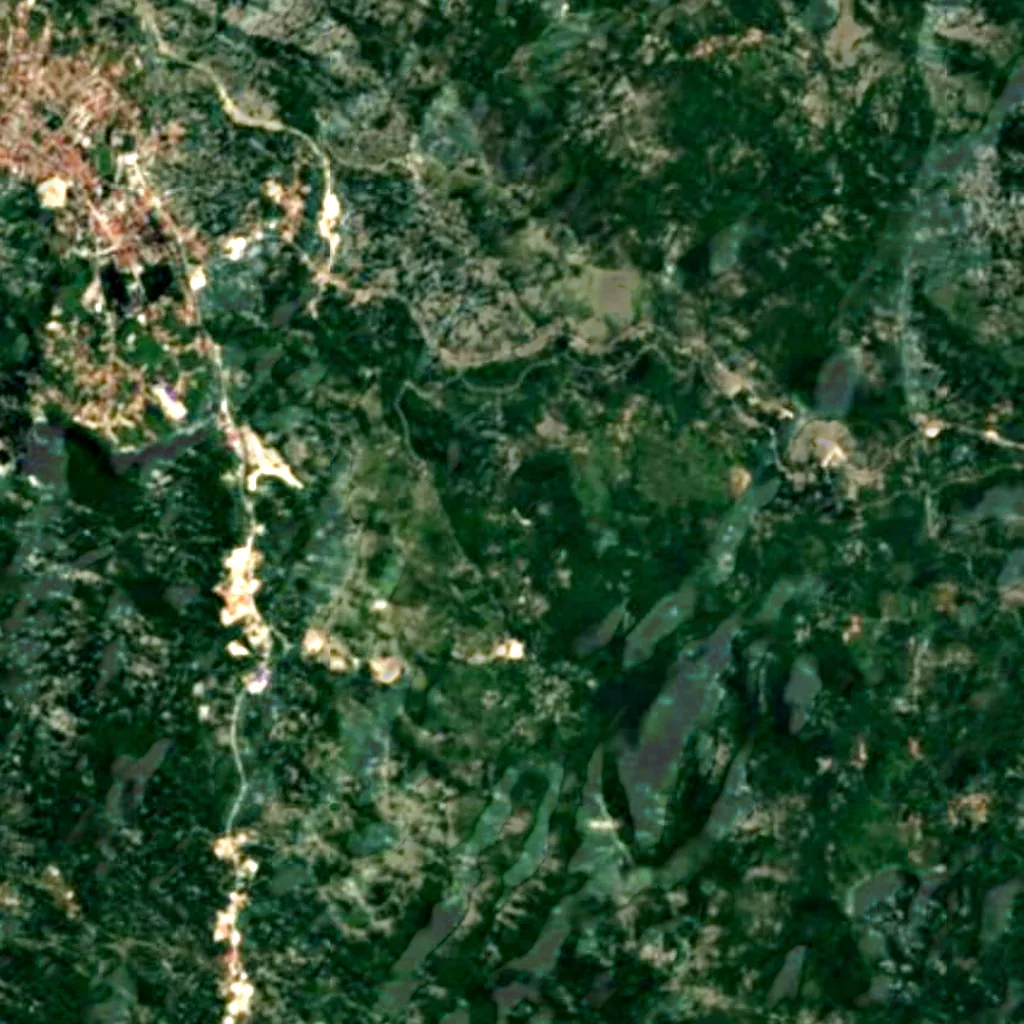 The ground above Lipa Cave (Sentinel-2)