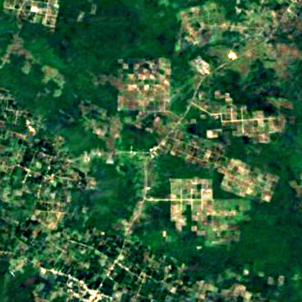 The ground above Loltun Cave (Sentinel-2)