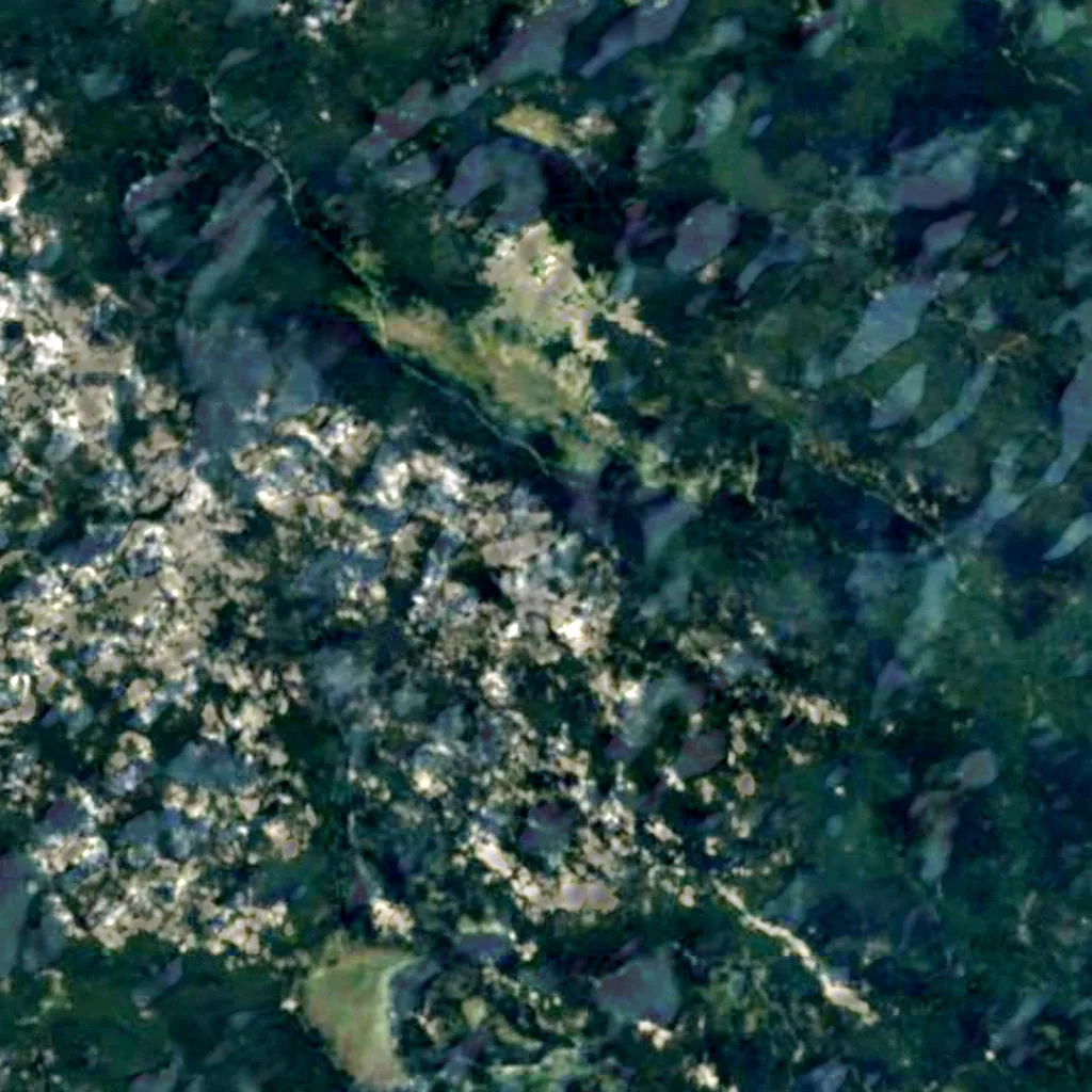 The ground above Lukina jama–Trojama (Sentinel-2)
