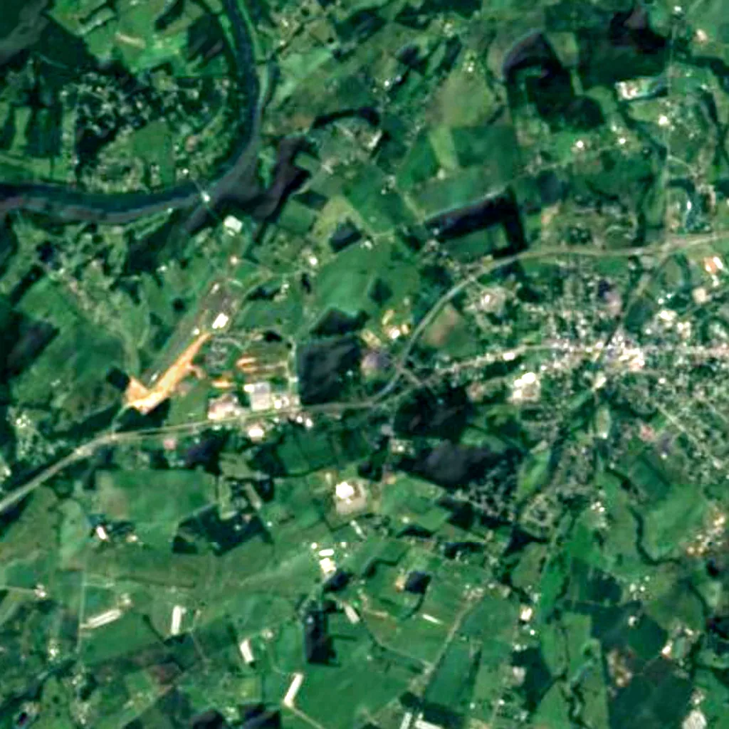 The ground above Luray Caverns (Sentinel-2)