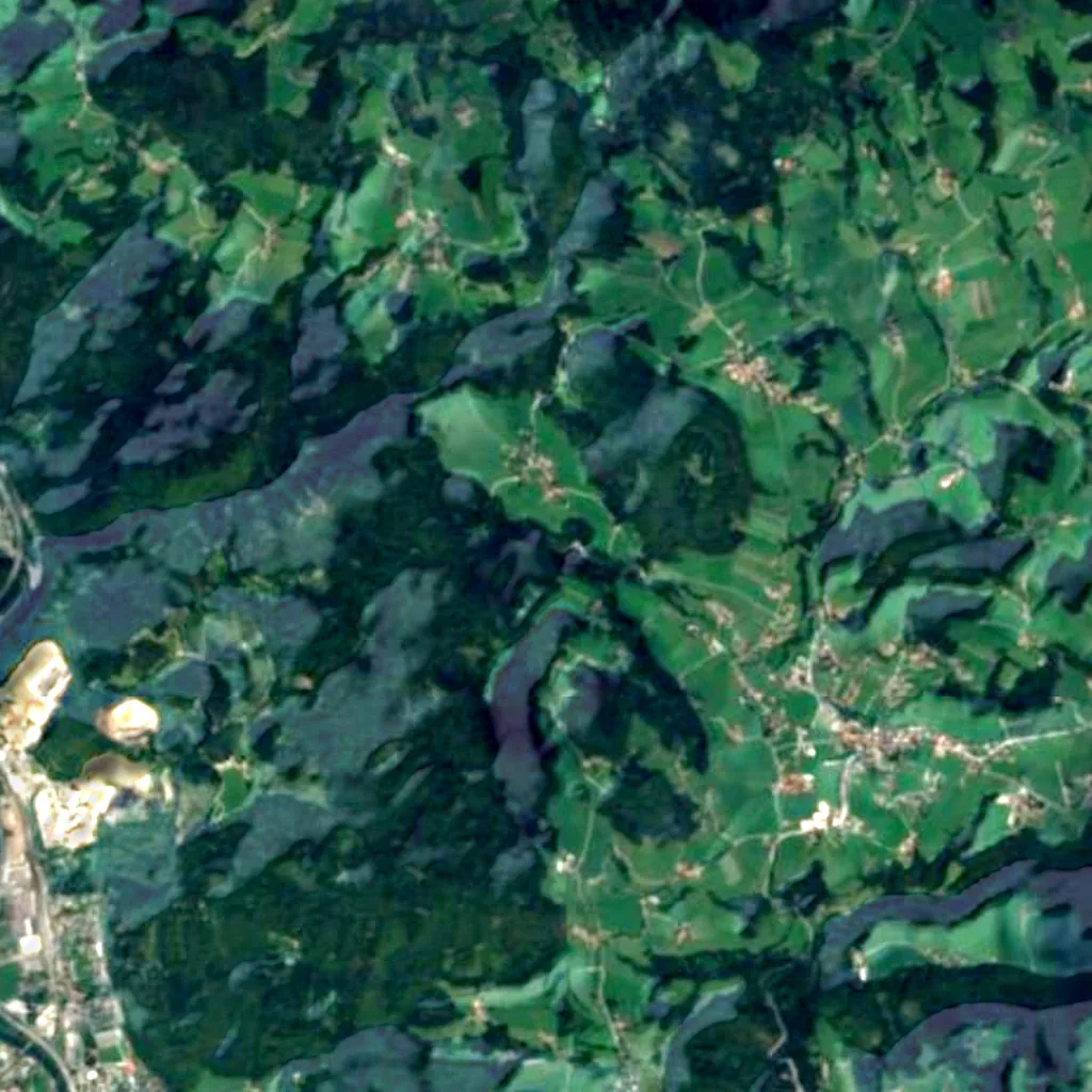 The ground above Lurgrotte (Sentinel-2)