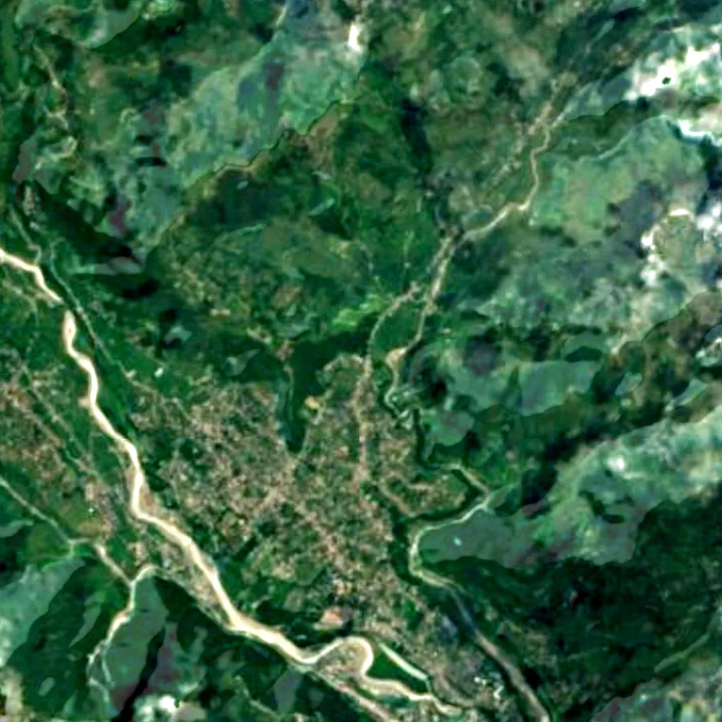 The ground above Mahendra Cave (Sentinel-2)