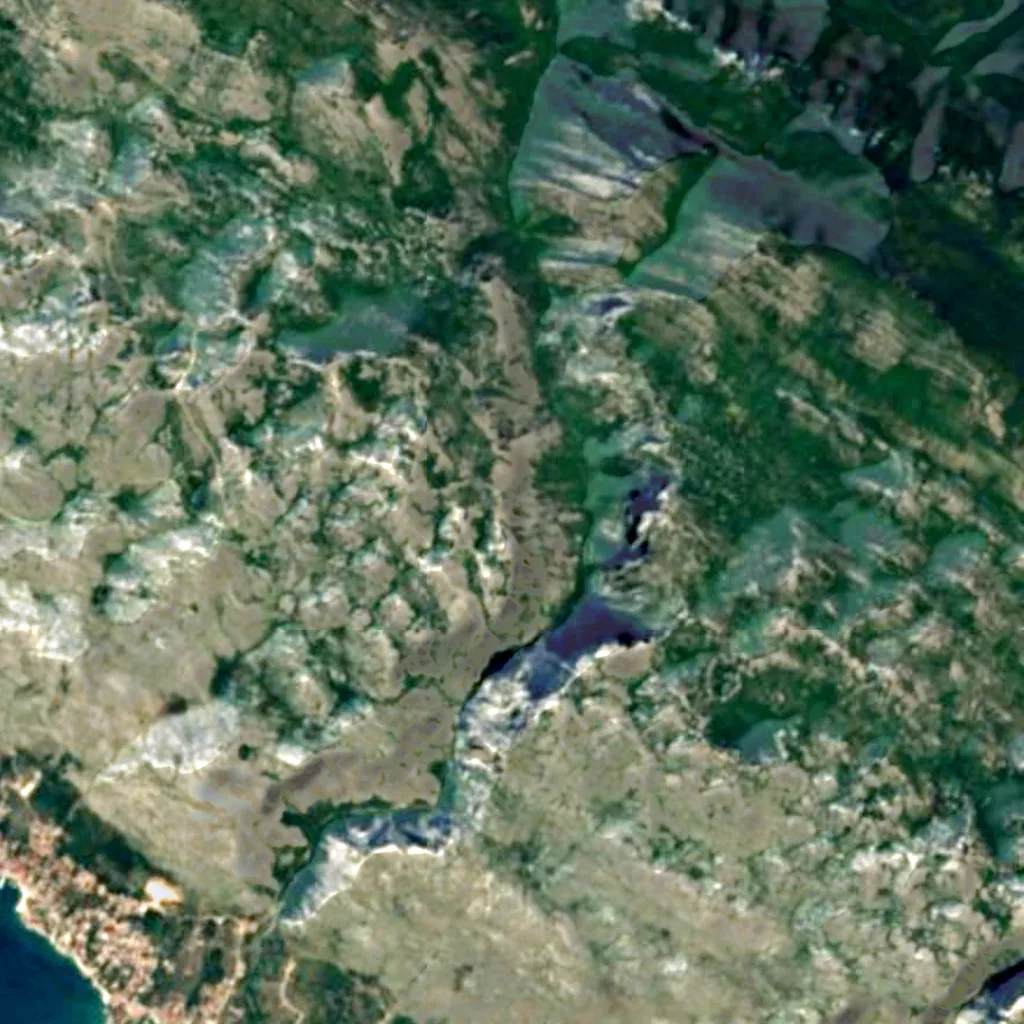 The ground above Manita peć (Sentinel-2)
