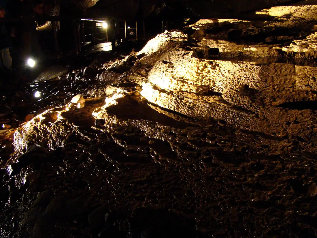 Marble Arch Caves - gour pools and flowstone