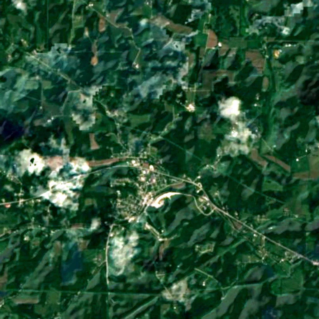 The ground above Marengo Cave (Sentinel-2)