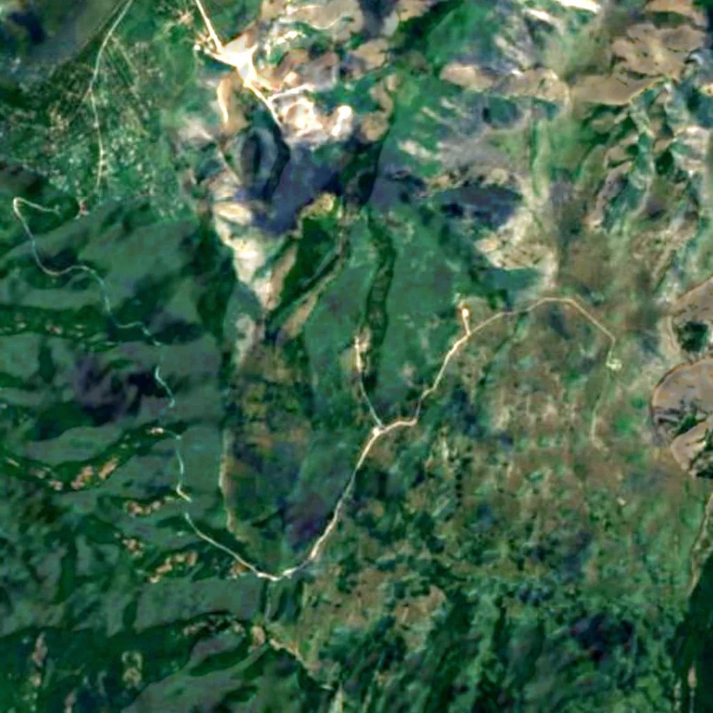 The ground above Marmurova Pechera (Sentinel-2)