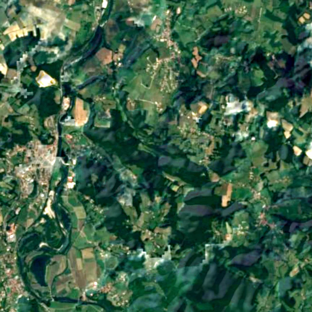 The ground above Marsoulas Cave (Sentinel-2)