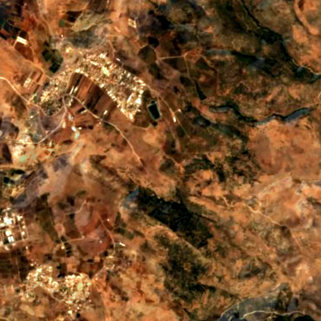 The ground above Me‘arat ‘Alma (Sentinel-2)