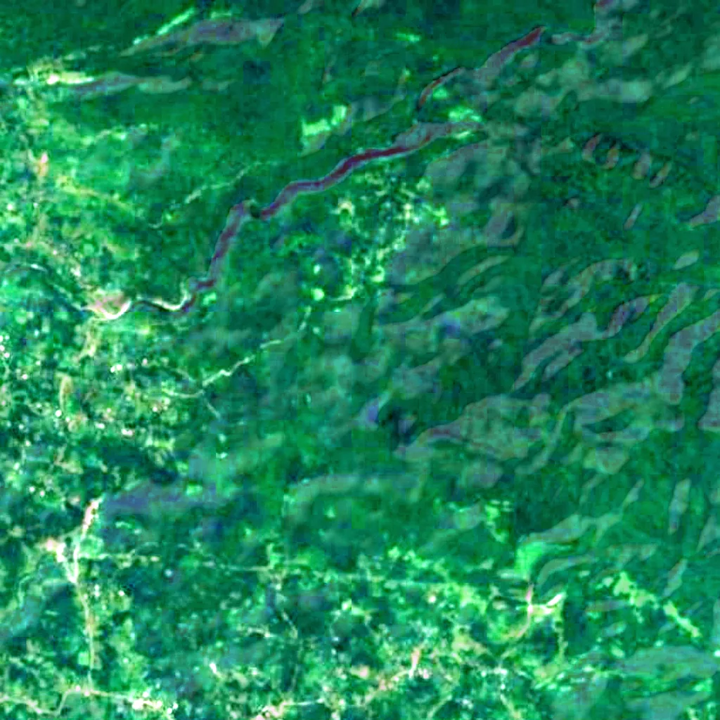 The ground above Melouri Cave Natural Monument (Sentinel-2)