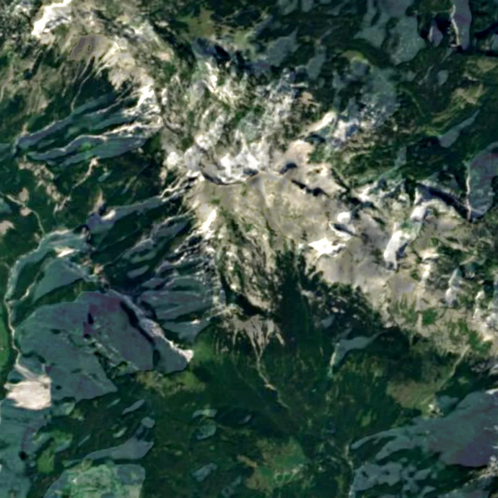 The ground above Migovec System (Sentinel-2)