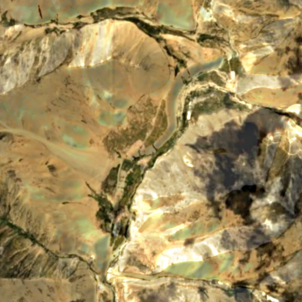 The ground above Milarepa's Cave (Sentinel-2)