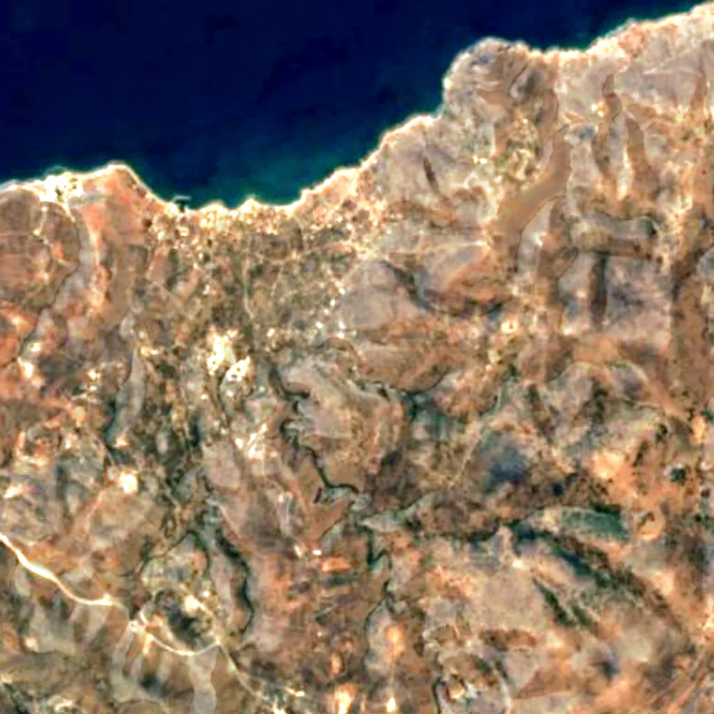 The ground above Milatos cave (Sentinel-2)