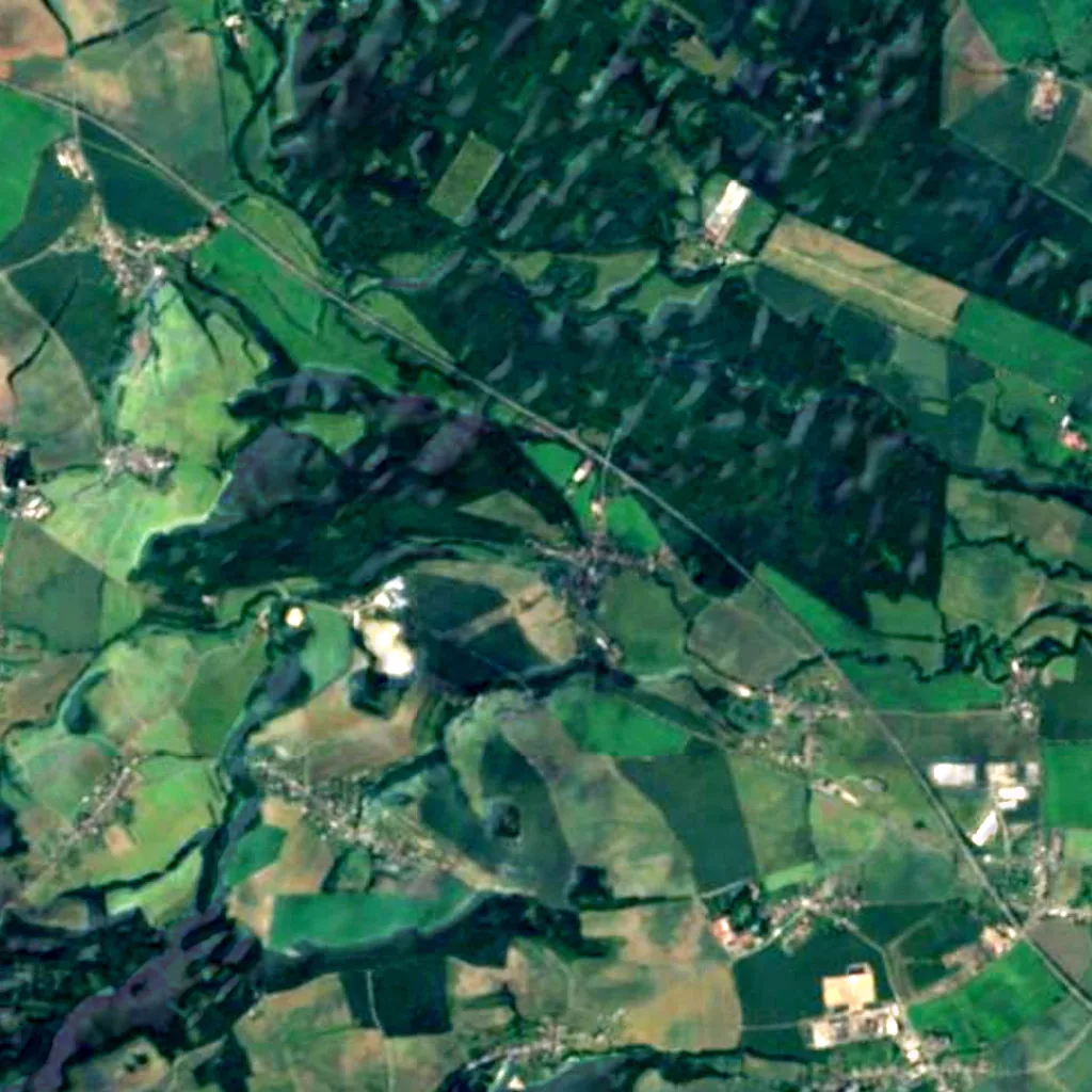 The ground above Mladeč caves (Sentinel-2)